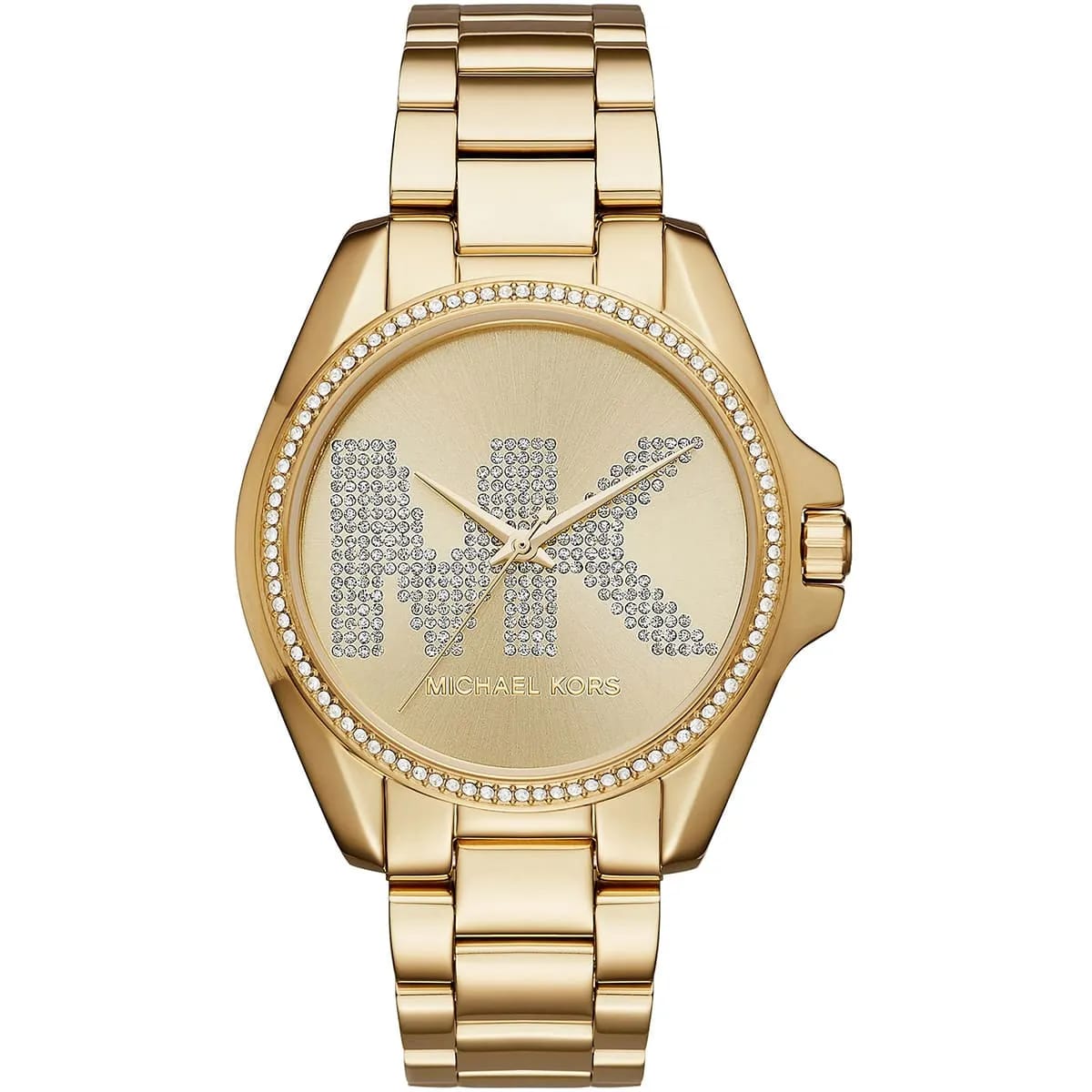 Michael Kors MK6555 Women’s Gold Dial Gold Stainless Steel Crystal Logo Watch