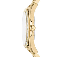Michael Kors MK6555 Women’s Gold Dial Gold Stainless Steel Crystal Logo Watch