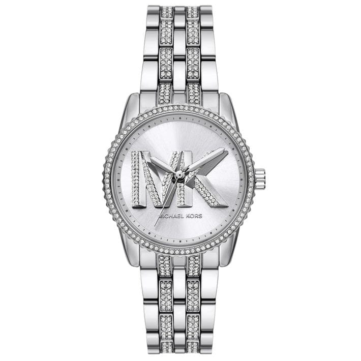 Michael Kors MK7542 Women’s Silver Dial Silver Stainless Steel Crystal Logo Watch
