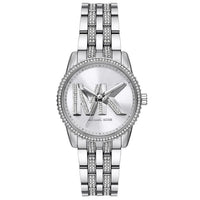 Michael Kors MK7542 Women’s Silver Dial Silver Stainless Steel Crystal Logo Watch