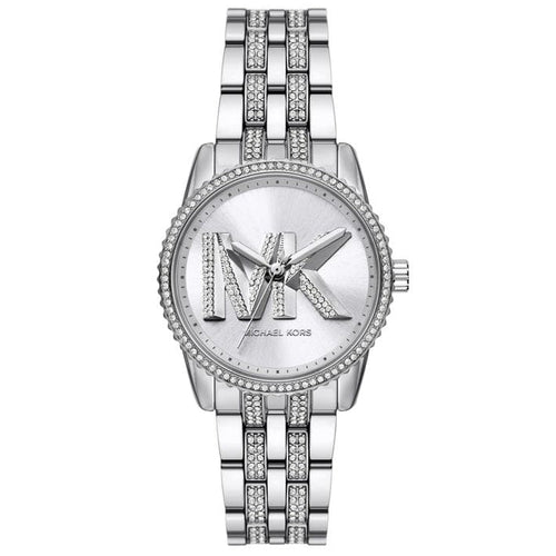 Michael Kors MK7542 Women’s Silver Dial Silver Stainless Steel Crystal Logo Watch