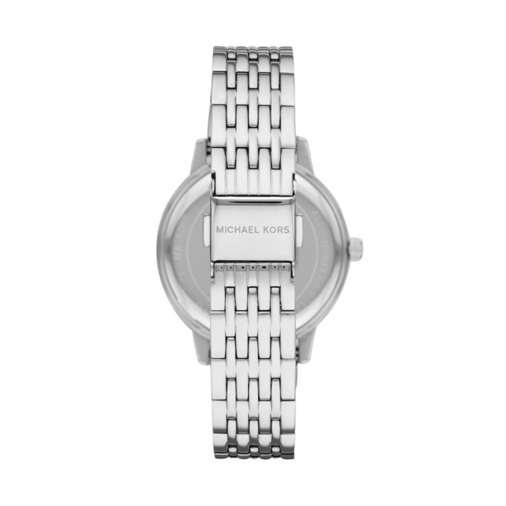Michael Kors MK7542 Women’s Silver Dial Silver Stainless Steel Crystal Logo Watch