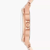 Michael Kors MK4372 Women’s Rose Gold Dial Rose Gold Stainless Steel Crystal MK Logo Watch