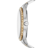 Michael Kors MK6899 Women’s Silver Dial Two-Tone Stainless Steel Crystal Bezel Watch