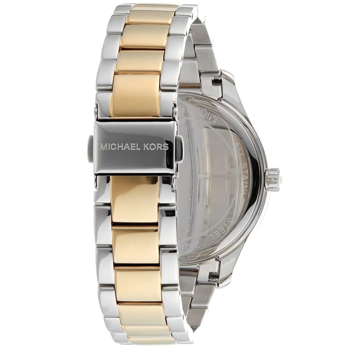 Michael Kors MK6899 Women’s Silver Dial Two-Tone Stainless Steel Crystal Bezel Watch