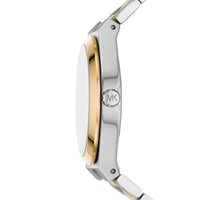 Michael Kors MK7464 Women’s White Dial Two-Tone Stainless Steel Lennox Watch