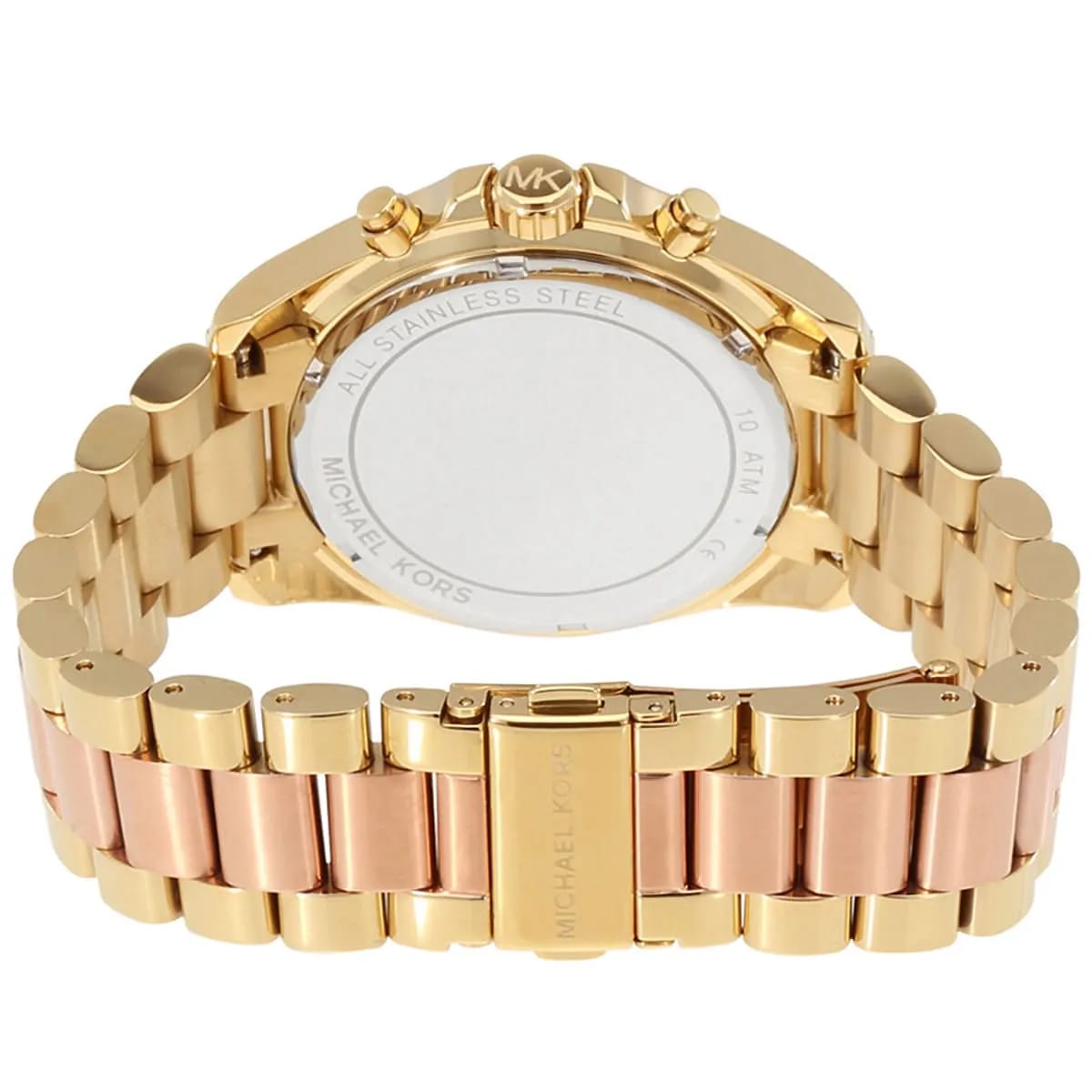 Michael Kors MK6359 Women’s Rose Gold Dial Two-Tone Stainless Steel Chronograph Watch