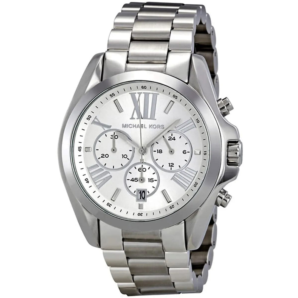 Michael Kors MK5535 Women’s Silver Dial Stainless Steel Bradshaw Watch