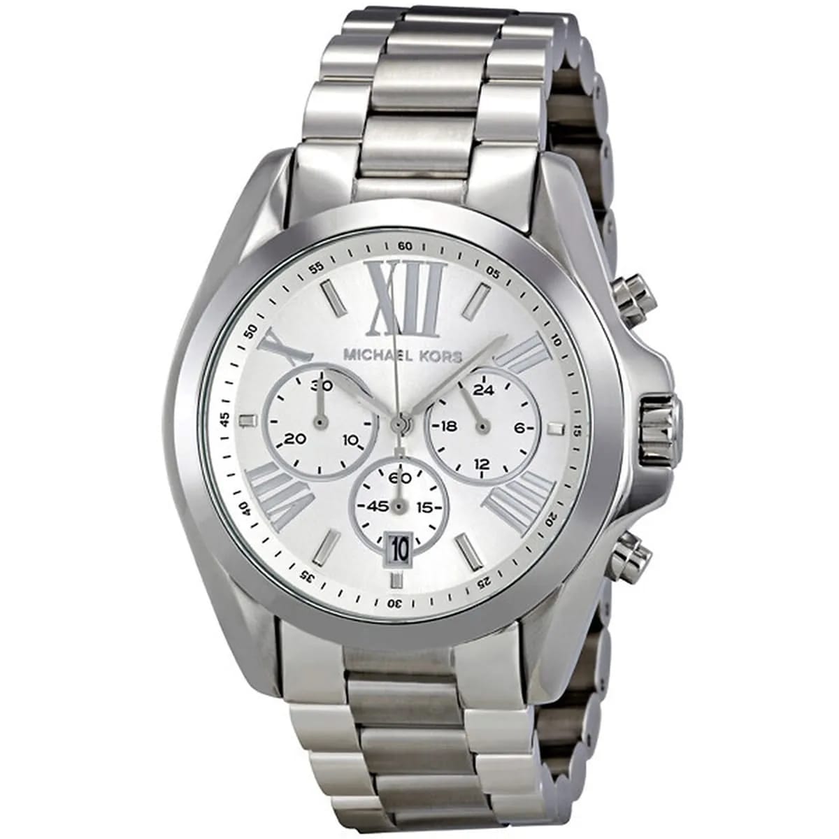 Michael Kors MK5535 Women’s Silver Dial Stainless Steel Bradshaw Watch