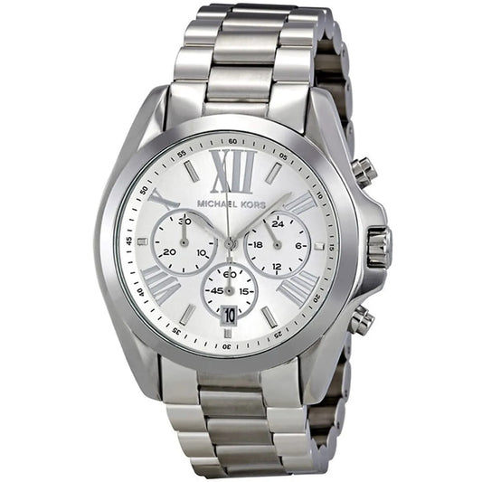 Michael Kors MK5535 Women’s Silver Dial Stainless Steel Bradshaw Watch