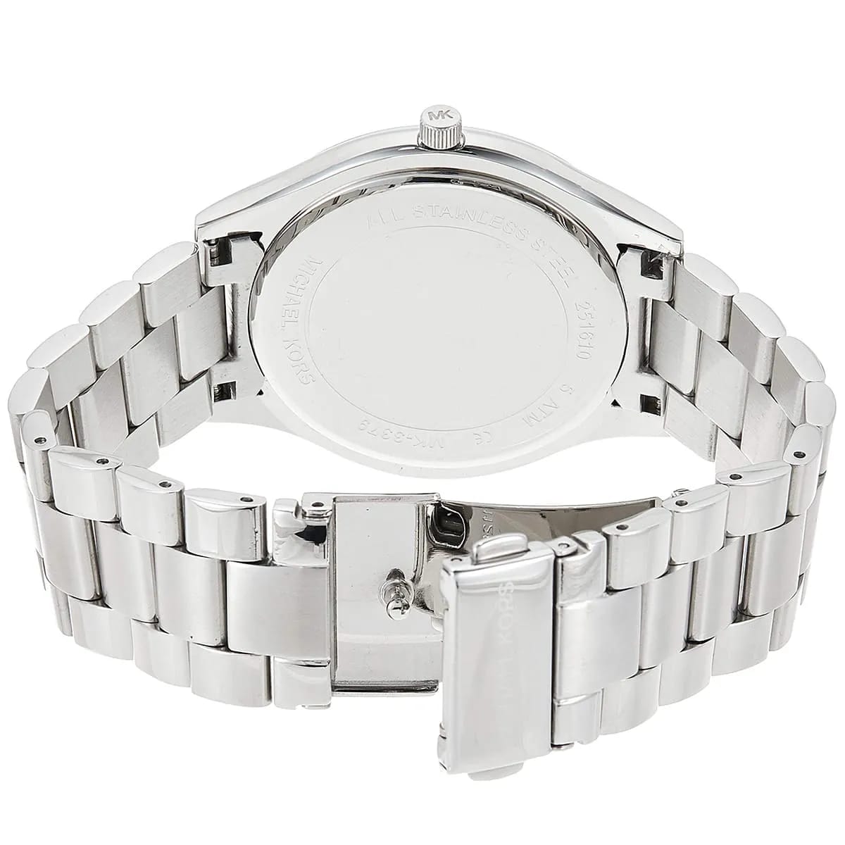 Michael Kors MK3379 Women’s Blue Dial Silver Stainless Steel Slim Watch