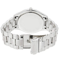 Michael Kors MK3379 Women’s Blue Dial Silver Stainless Steel Slim Watch
