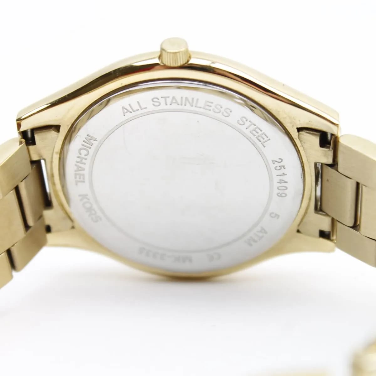Michael Kors MK3335 Women’s Gold Runway Slim Stainless Steel Watch