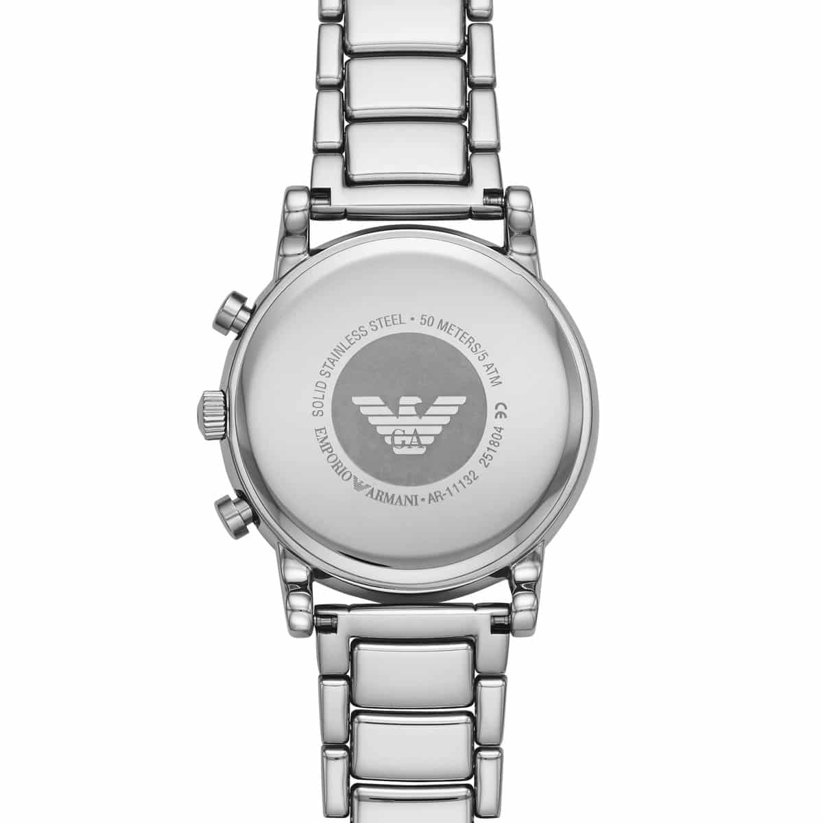 Emporio Armani AR11132 Men’s Blue Dial Stainless Steel Luigi Chronograph Watch