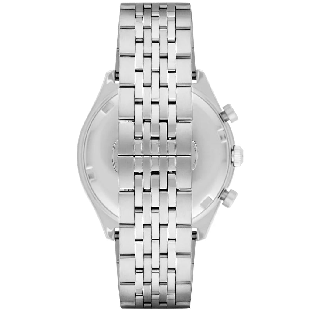 Emporio Armani AR1974 Men’s Blue Dial Stainless Steel Zeta Chronograph Watch