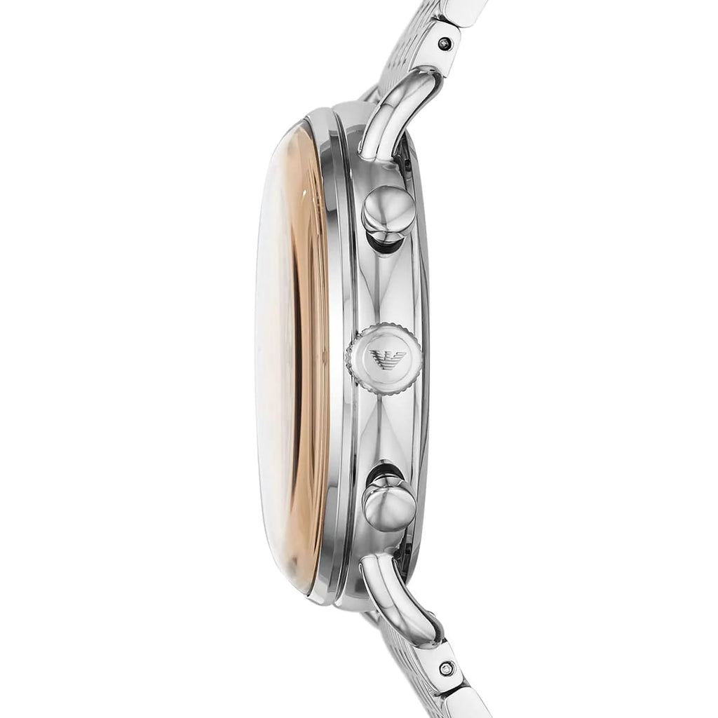 Emporio Armani AR11239 Men’s Champagne Dial Stainless Steel Aviator Watch