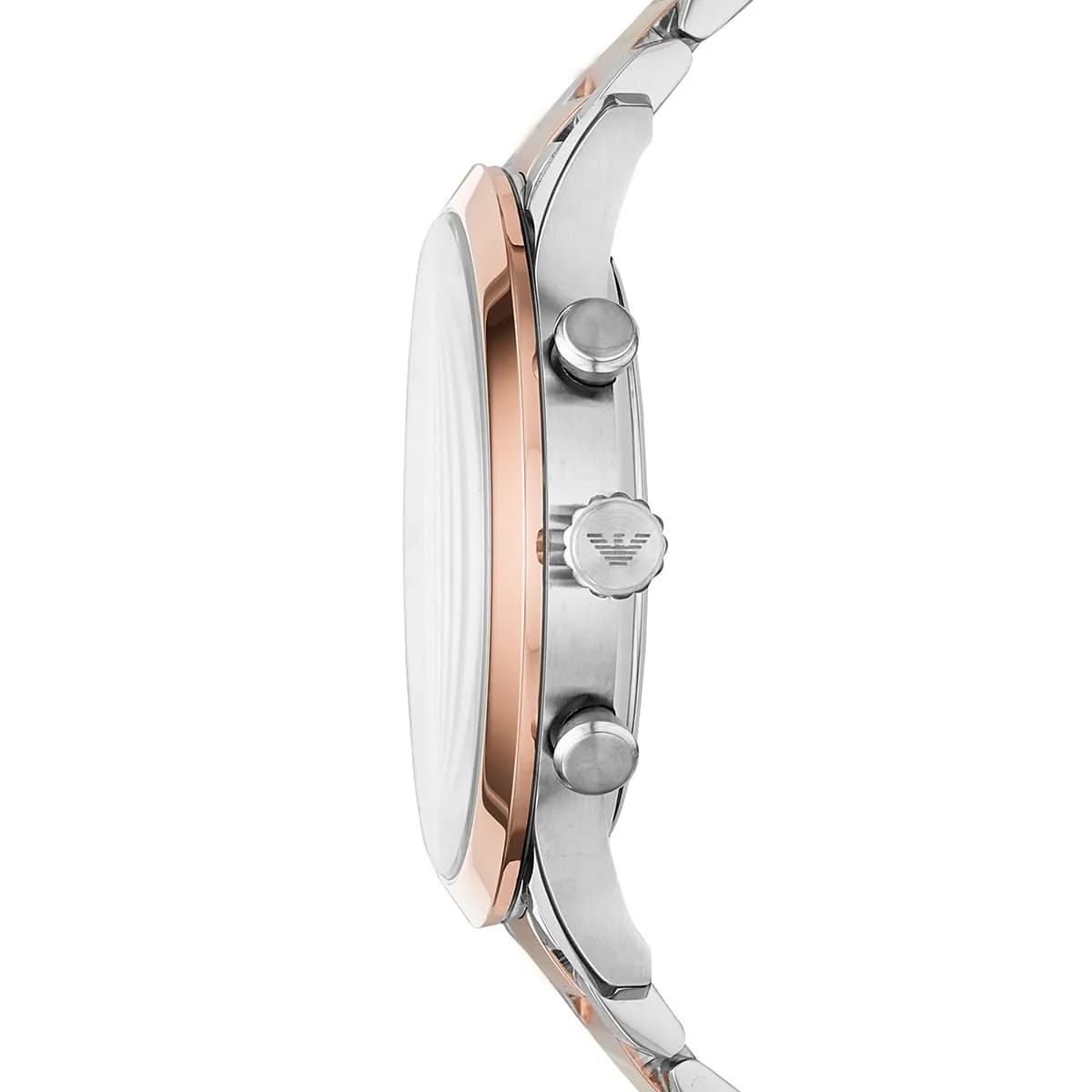 Emporio Armani AR11209 Men’s White Dial Two-Tone Stainless Steel Giovanni Watch