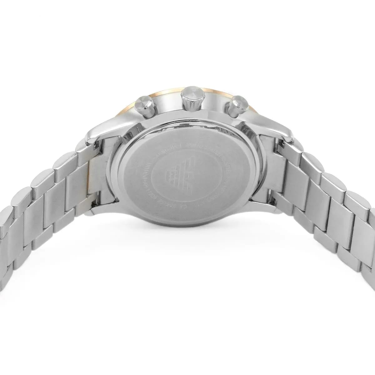 Emporio Armani AR11209 Men’s White Dial Two-Tone Stainless Steel Giovanni Watch