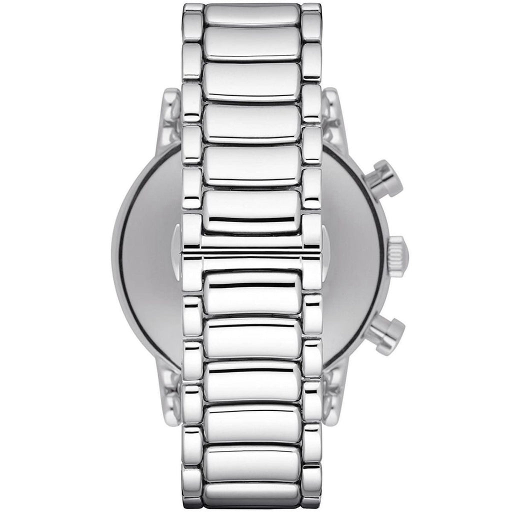 Emporio Armani AR1894 Men’s Black Dial Stainless Steel Luigi Chronograph Watch