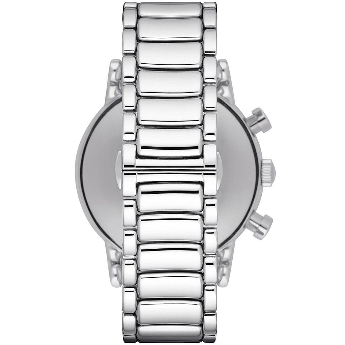 Emporio Armani AR1894 Men’s Black Dial Stainless Steel Luigi Chronograph Watch