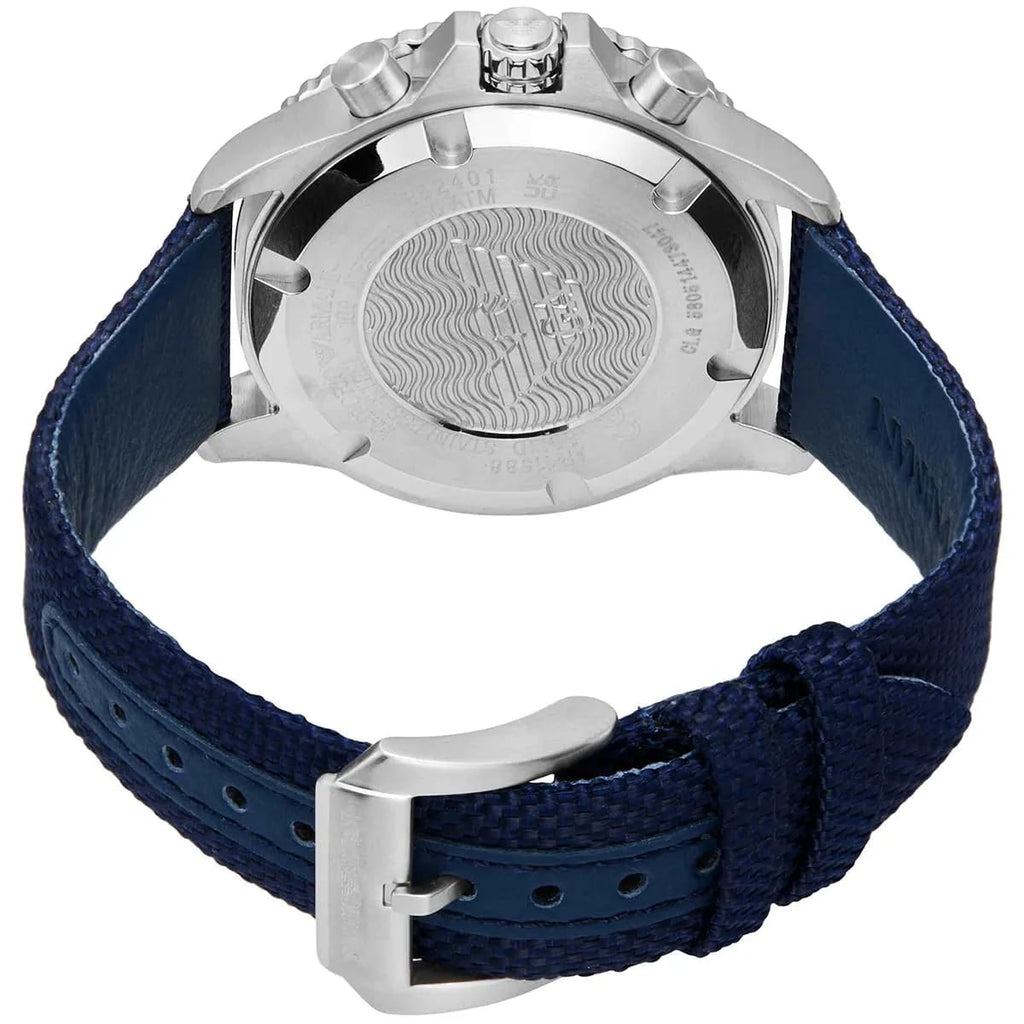 Emporio Armani AR11588 Men’s Blue Dial Fabric Strap Diver Chronograph Watch