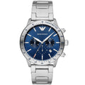 Emporio Armani AR11306 Men’s Blue Dial Silver Stainless Steel Chronograph Watch