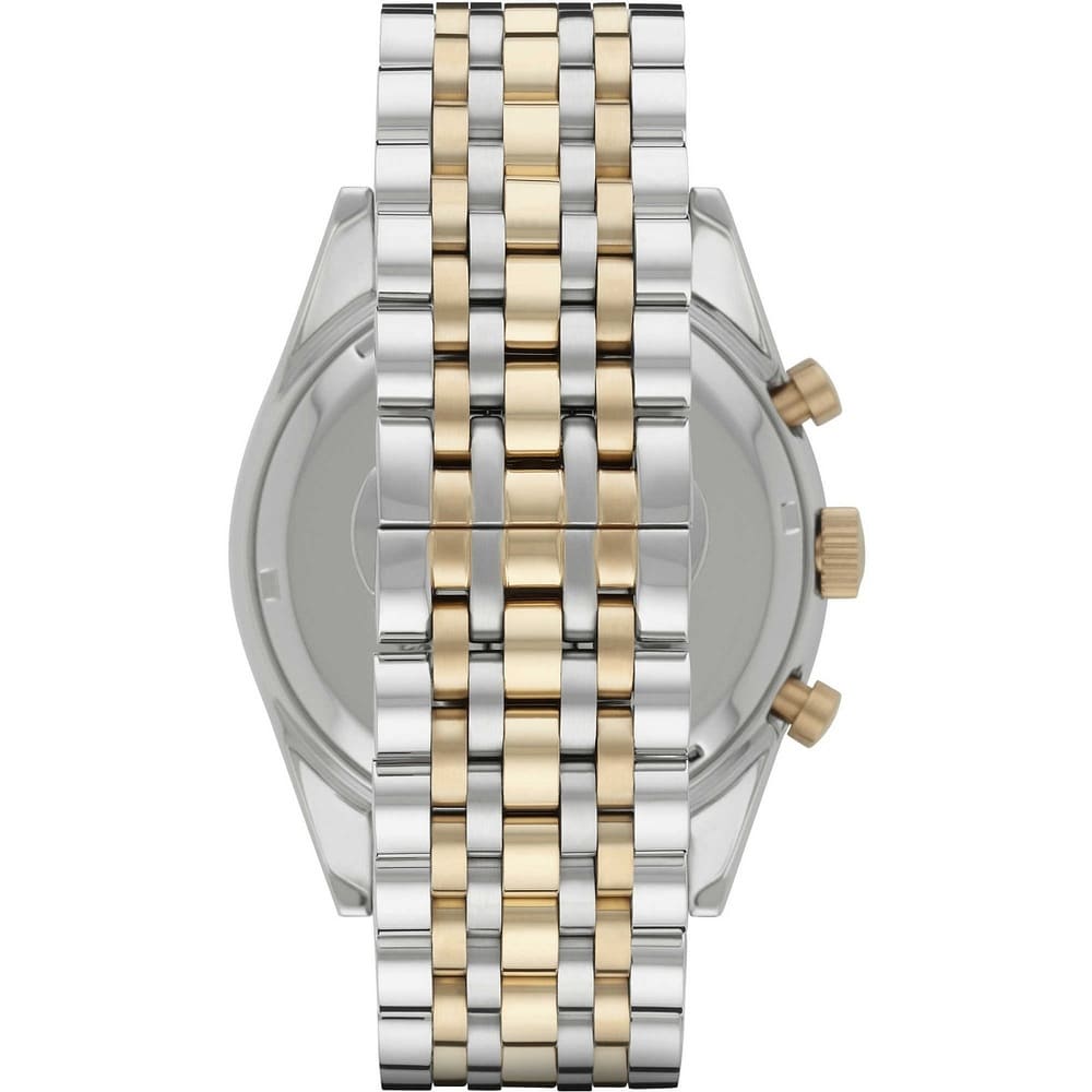Emporio Armani AR6088 Men’s Blue Dial Two-Tone Stainless Steel Chronograph Watch