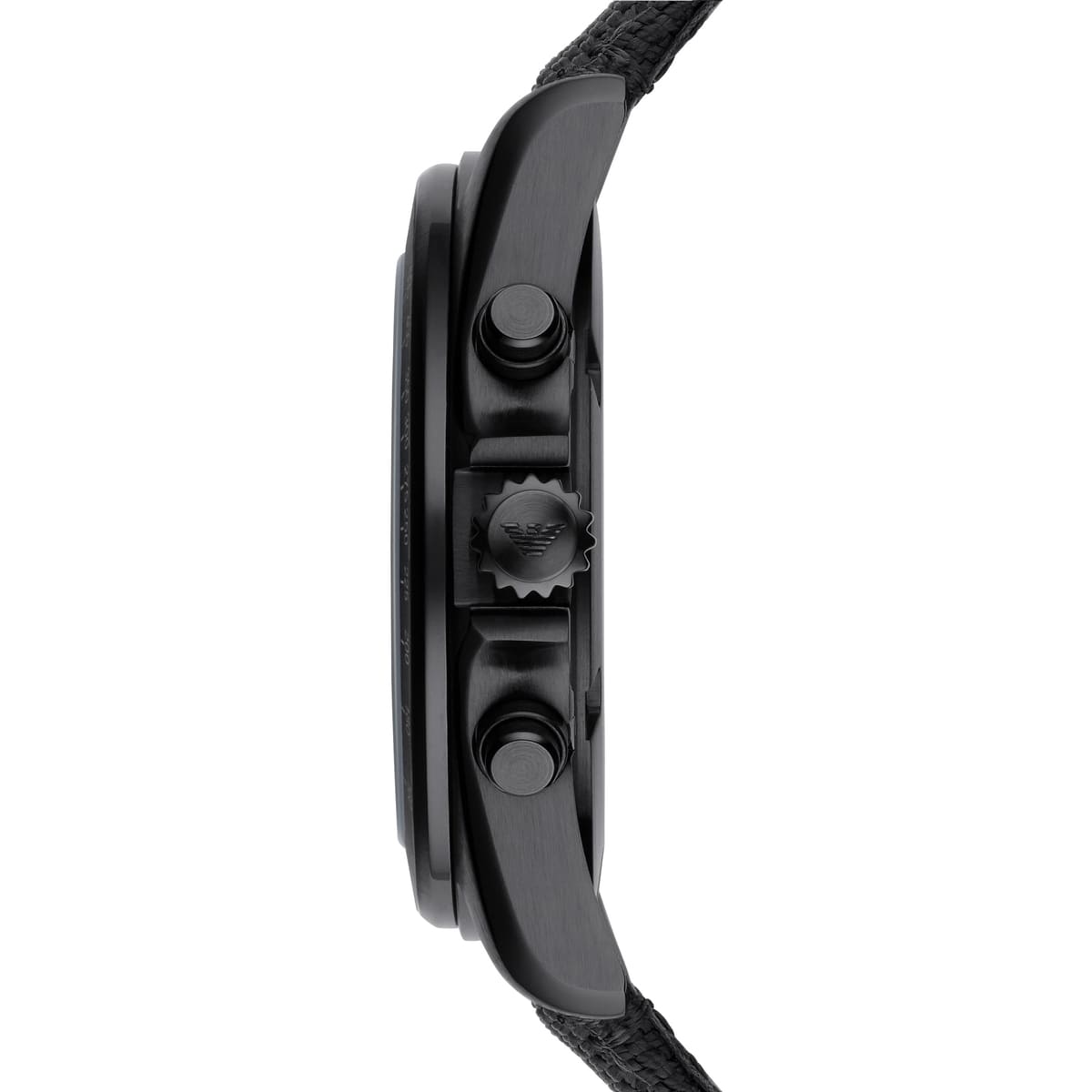 Emporio Armani AR6131 Men’s Black Dial Black Fabric Strap Sigma Chronograph Watch