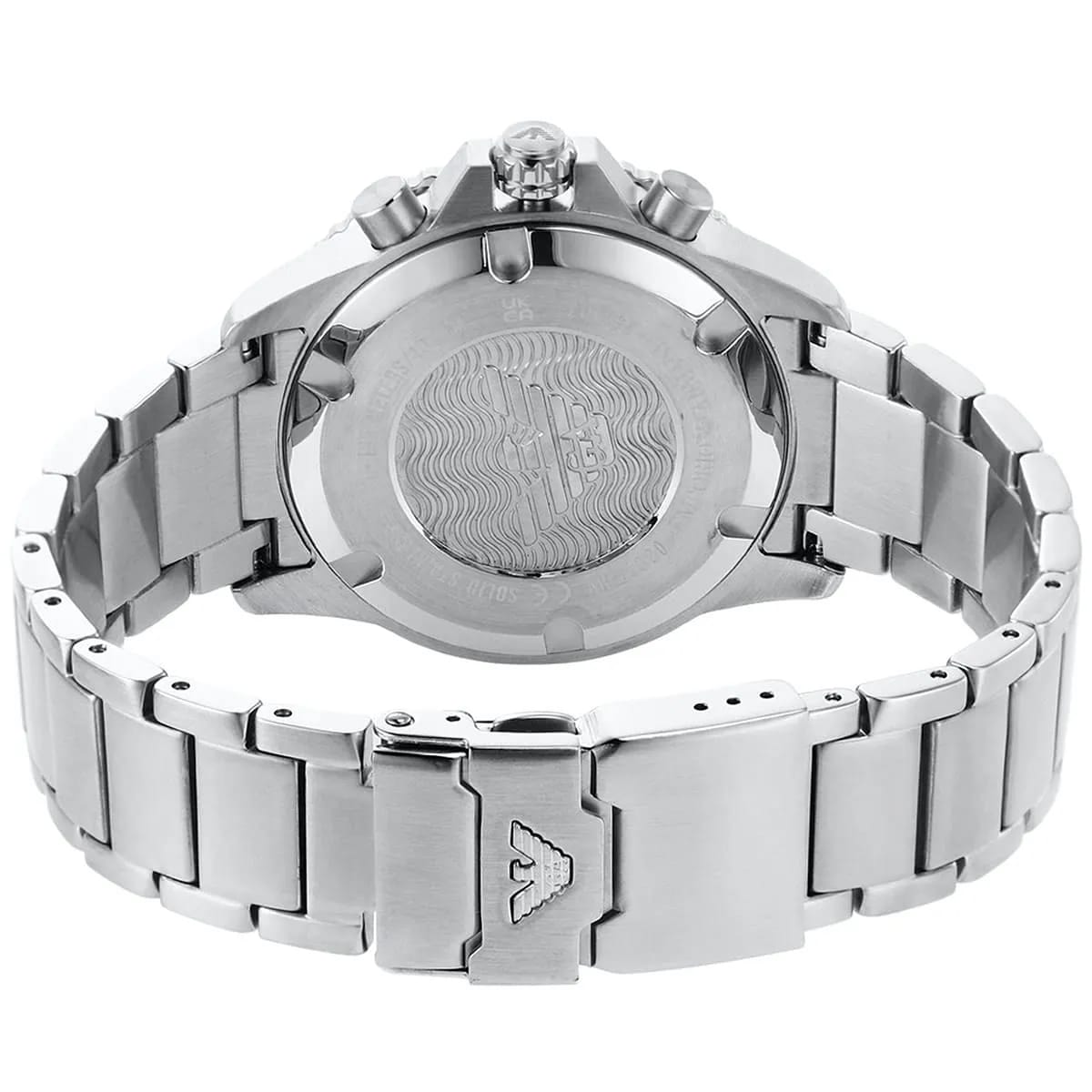 Emporio Armani AR11360 Diver Chronograph Black Dial Silver Stainless Steel Men's Watch