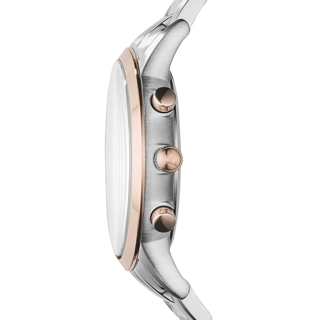Emporio Armani Renato AR11076 Two-Tone Silver Dial Watch