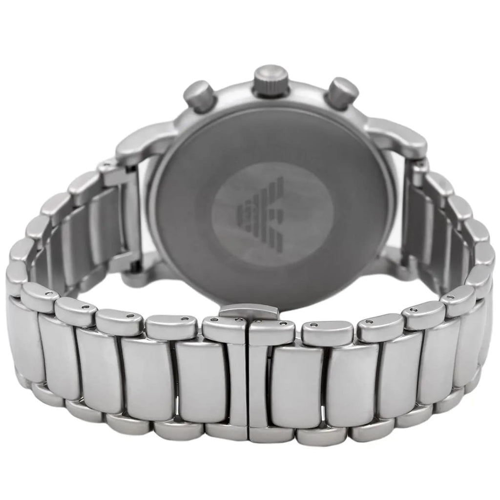 Emporio Armani AR11324 Men’s Black Dial Silver Stainless Steel Chronograph Watch