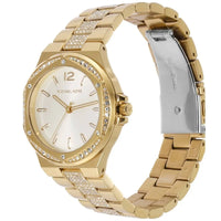 Michael Kors Lennox MK7361 Gold-Tone Watch with Pavé Crystal Bracelet