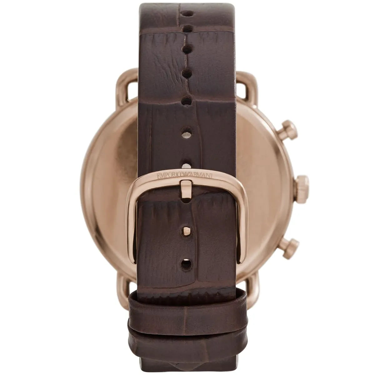 Emporio Armani AR11334 Men’s Green Dial Brown Leather Aviator Chronograph Watch