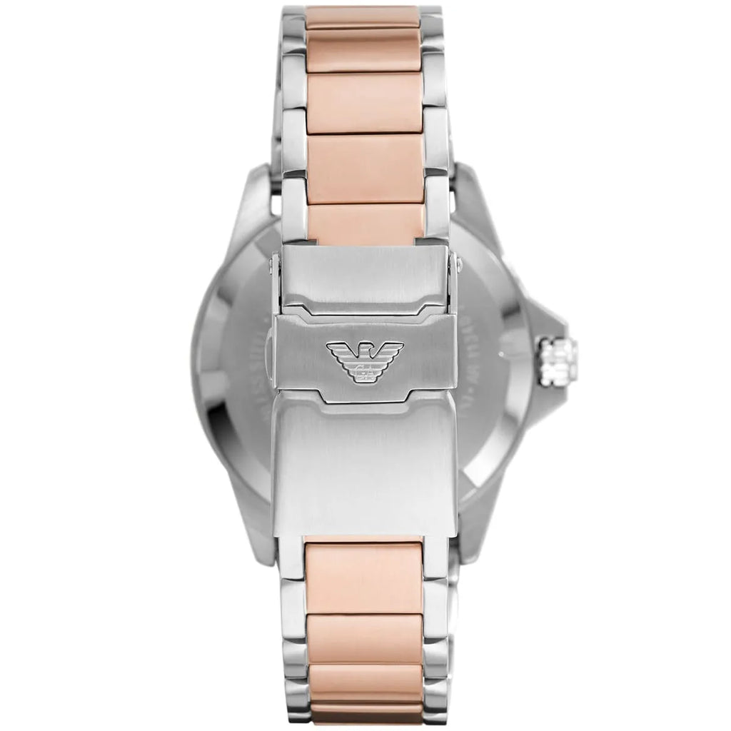 Emporio Armani Diver AR11340 Chocolate Brown Two-Tone Watch