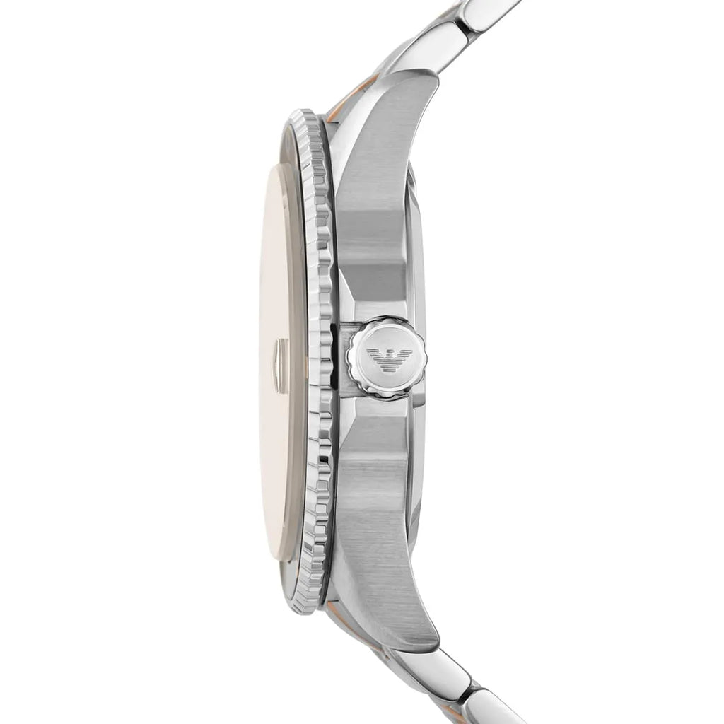 Emporio Armani Diver AR11340 Chocolate Brown Two-Tone Watch