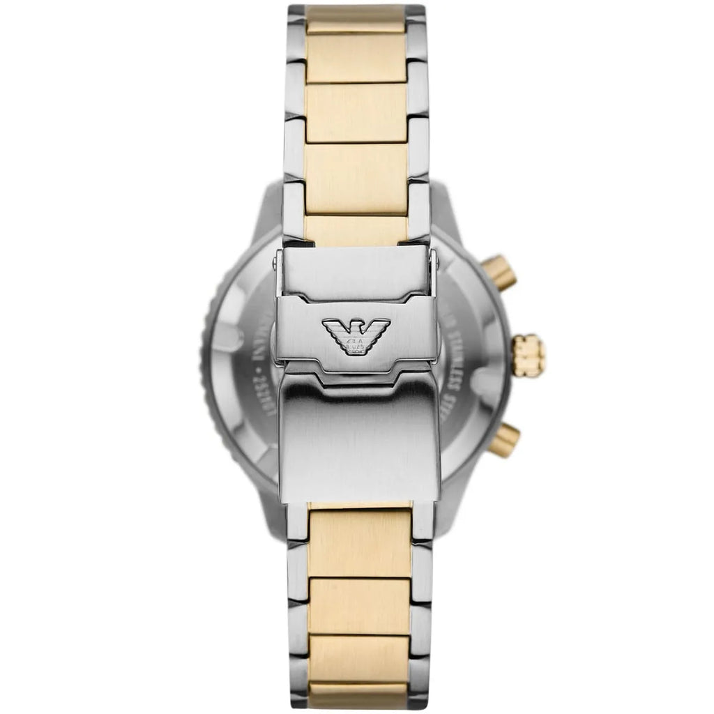 Emporio Armani Diver AR11362 Two-Tone Blue Chronograph Watch