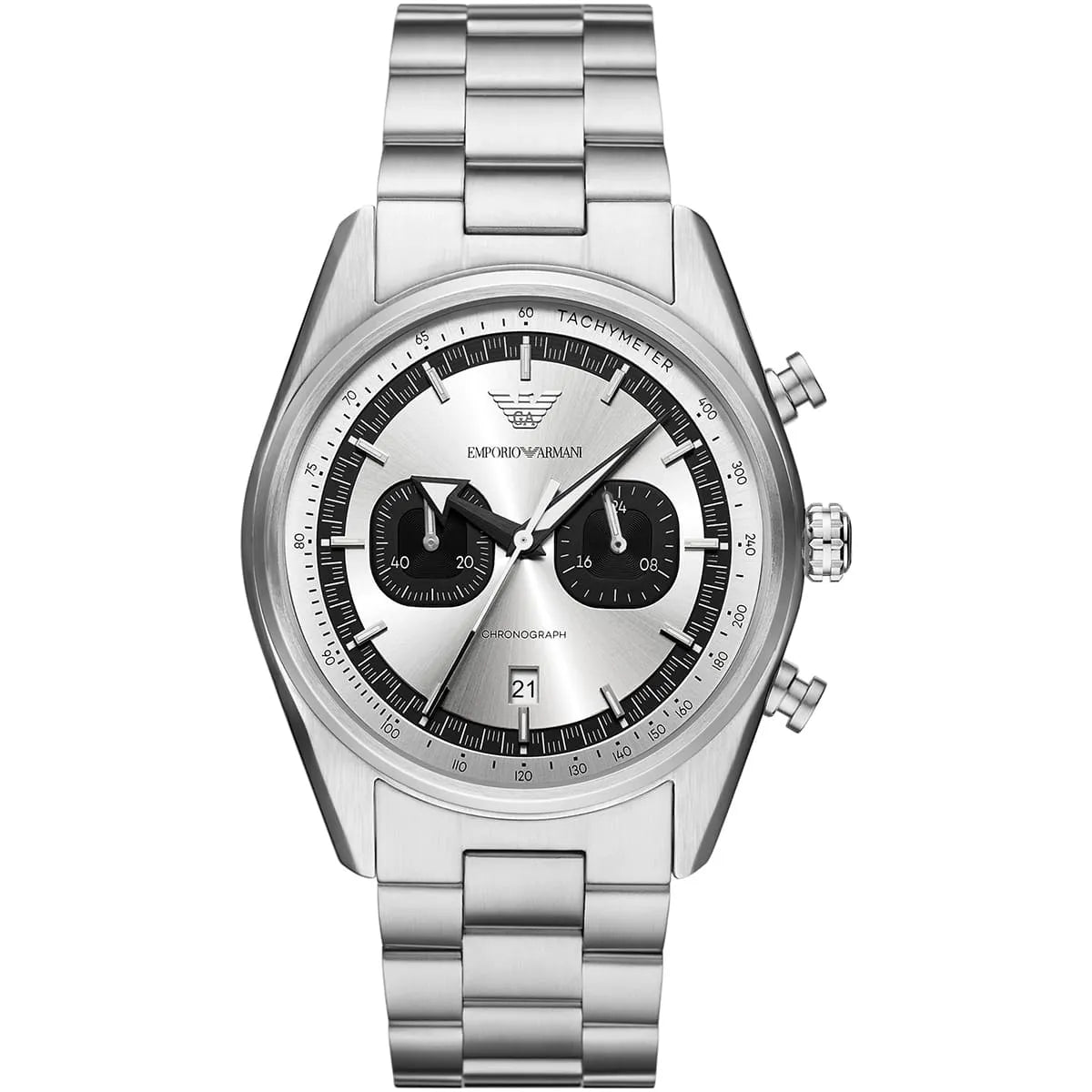 Emporio Armani Racer AR11636 Silver Dial Metal Men's Watch