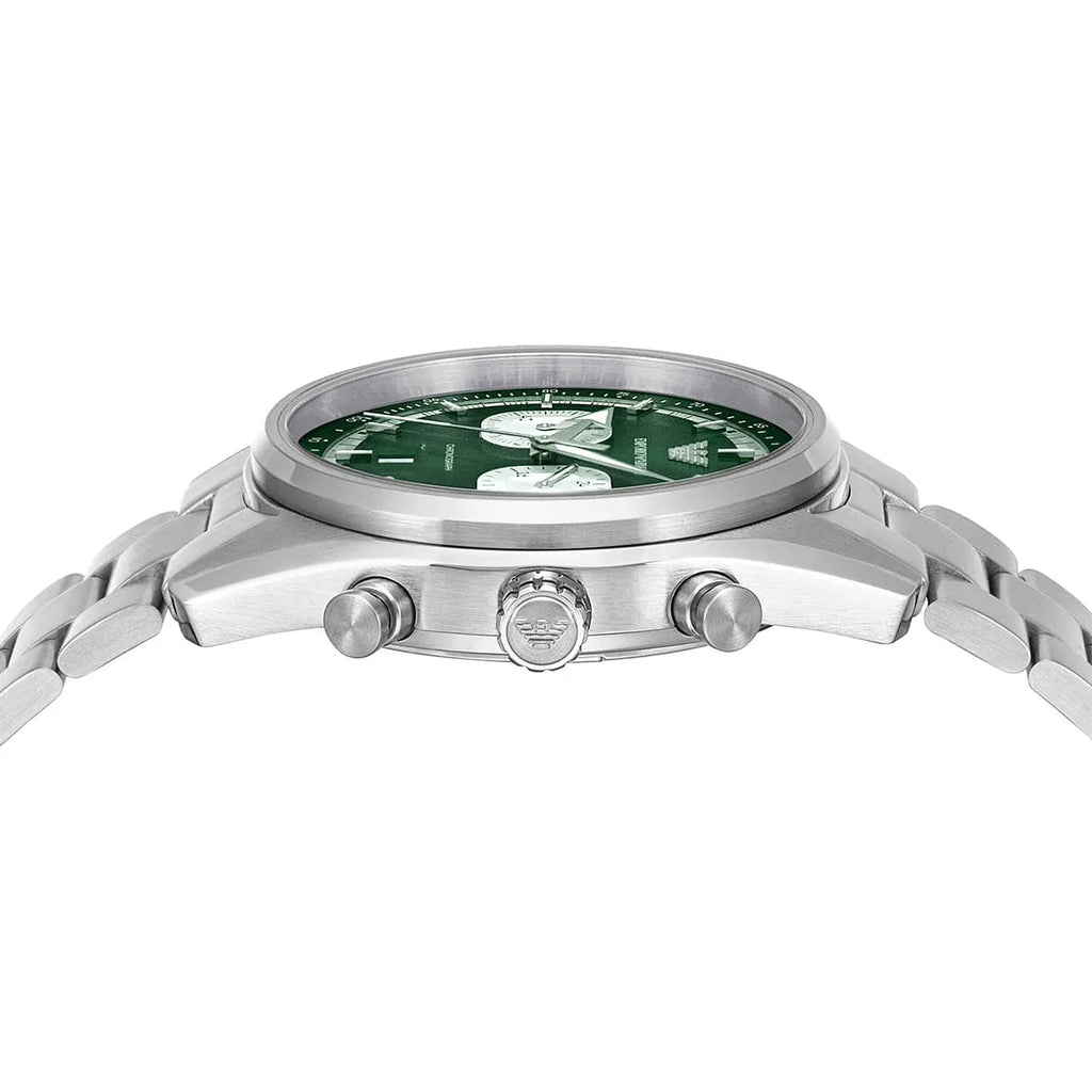 Emporio Armani Racer AR11637 Silver-Tone Green Dial Metal Men's Watch