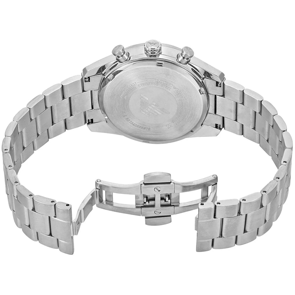 Emporio Armani Racer AR11637 Silver-Tone Green Dial Metal Men's Watch