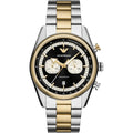 Emporio Armani Racer AR11678 Two-Tone Black Dial Metal Men's Watch