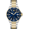 Emporio Armani World Explorer AR11682 Two-Tone Blue Dial Men's Watch