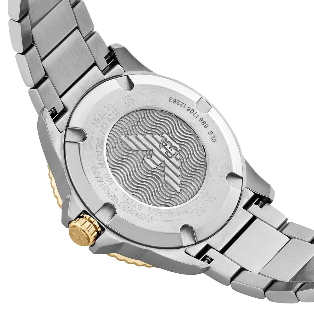 Emporio Armani World Explorer AR11682 Two-Tone Blue Dial Men's Watch