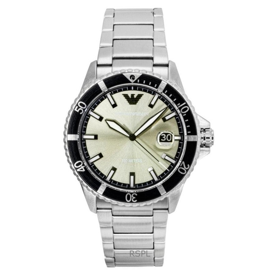 Emporio Armani World Explorer AR11683 All Silver Dial Men's Watch