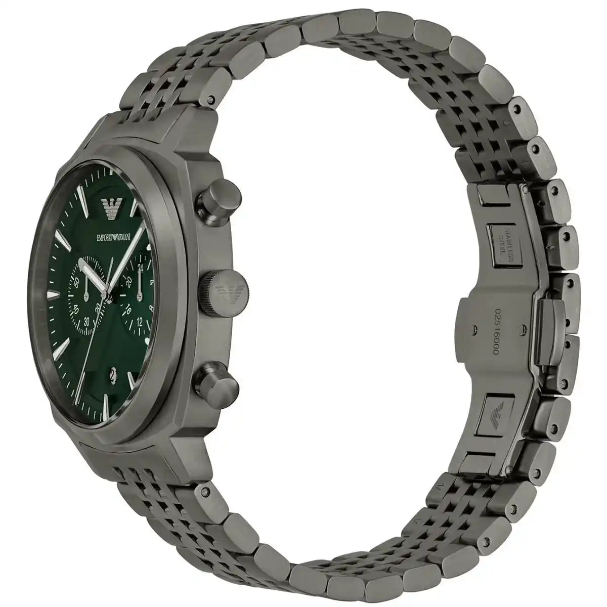 Emporio Armani Carlo Chronograph AR11689 Gunmetal Green Dial Men's Watch