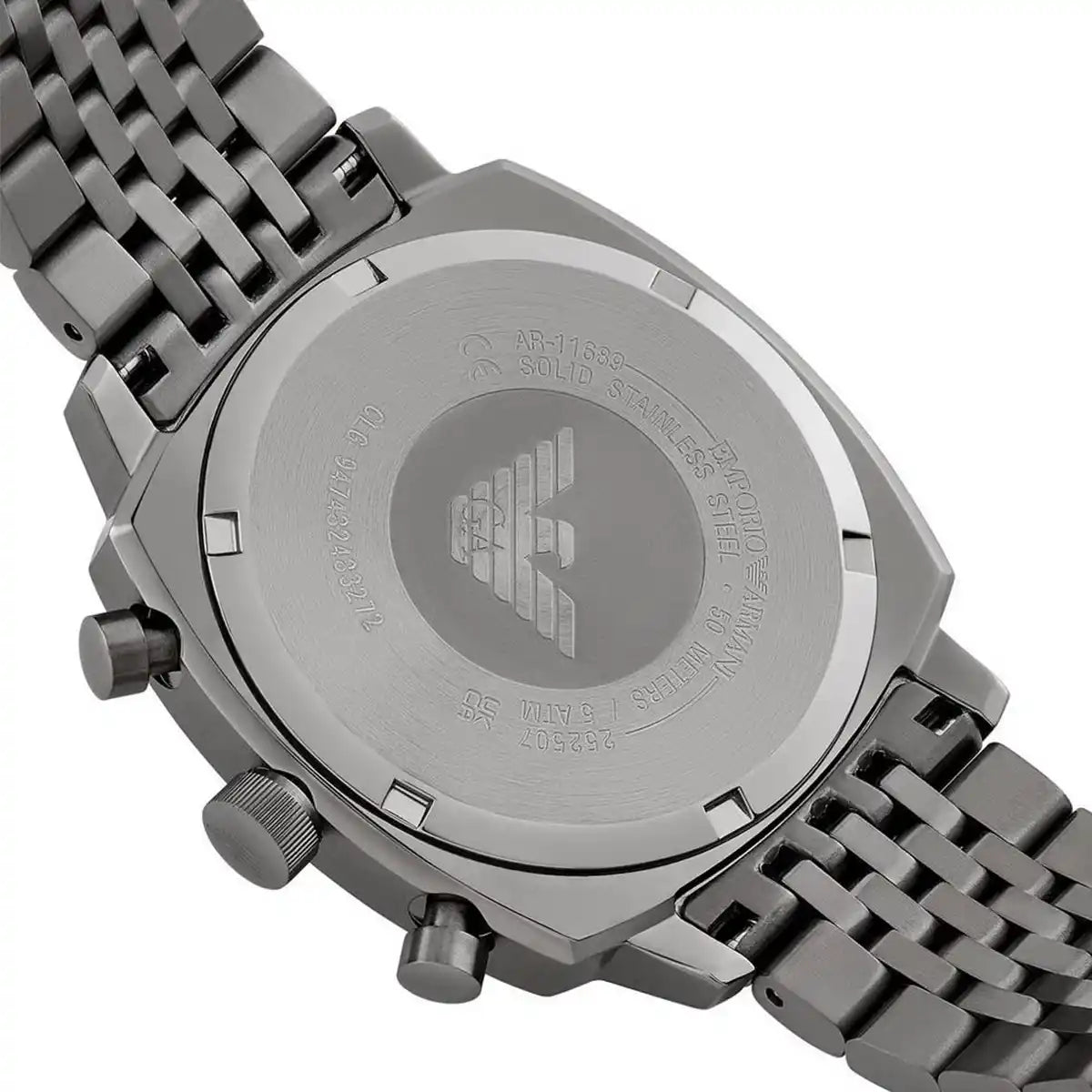 Emporio Armani Carlo Chronograph AR11689 Gunmetal Green Dial Men's Watch