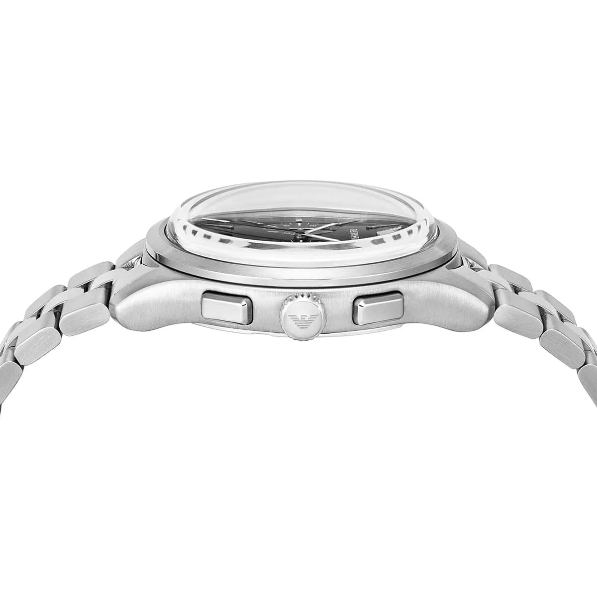 Emporio Armani Dario AR11691 Chronograph Black Dial Silver Stainless Steel Men's Watch