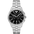 Emporio Armani Dario AR11691 Chronograph Black Dial Silver Stainless Steel Men's Watch
