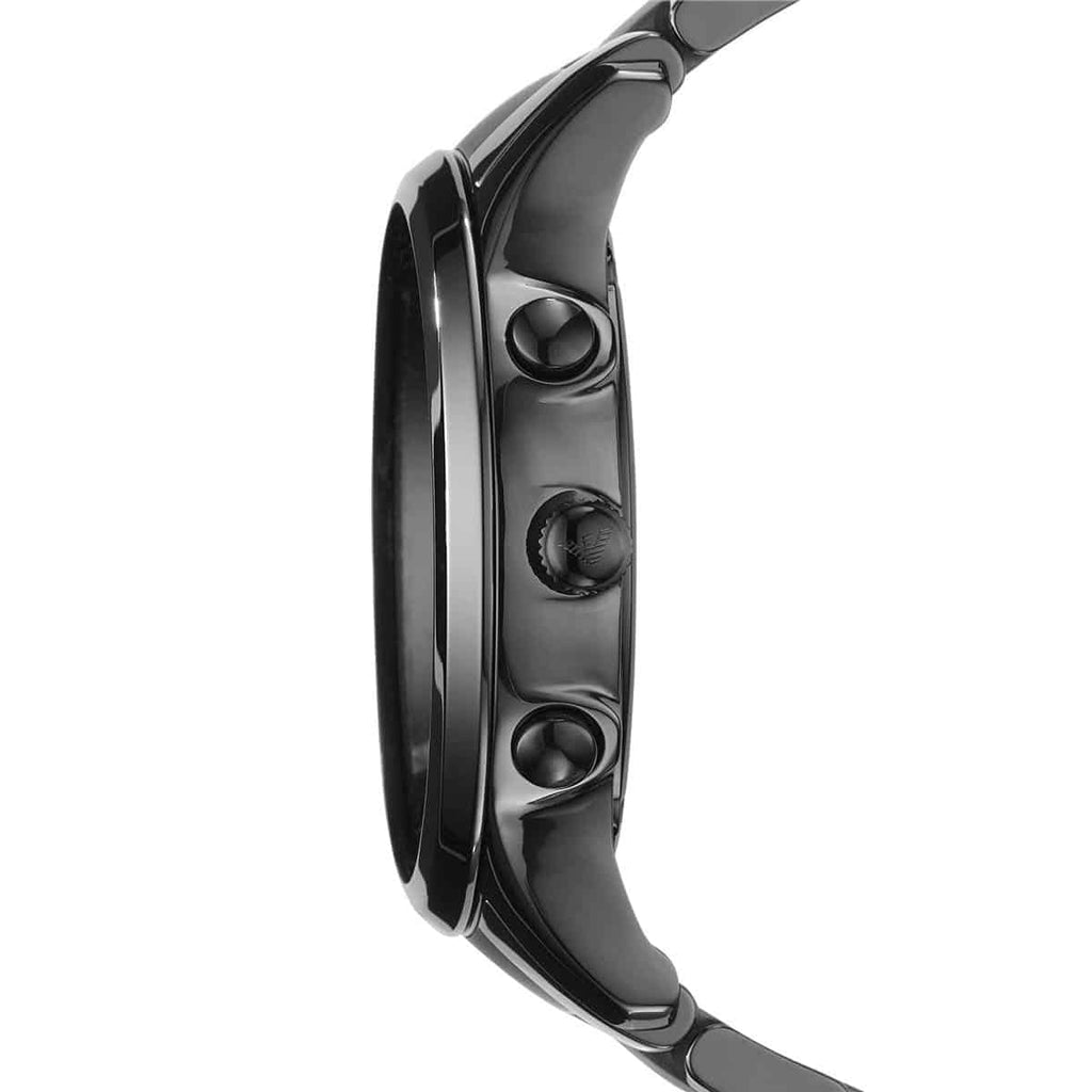 Emporio Armani AR1452 Men’s Black Dial Black Ceramic Ceramica Chronograph Watch