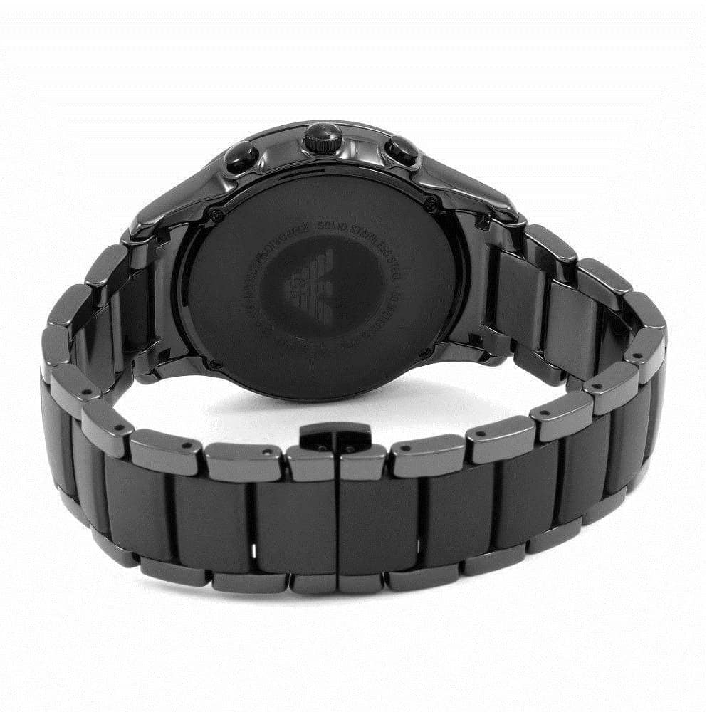 Emporio Armani AR1452 Men’s Black Dial Black Ceramic Ceramica Chronograph Watch