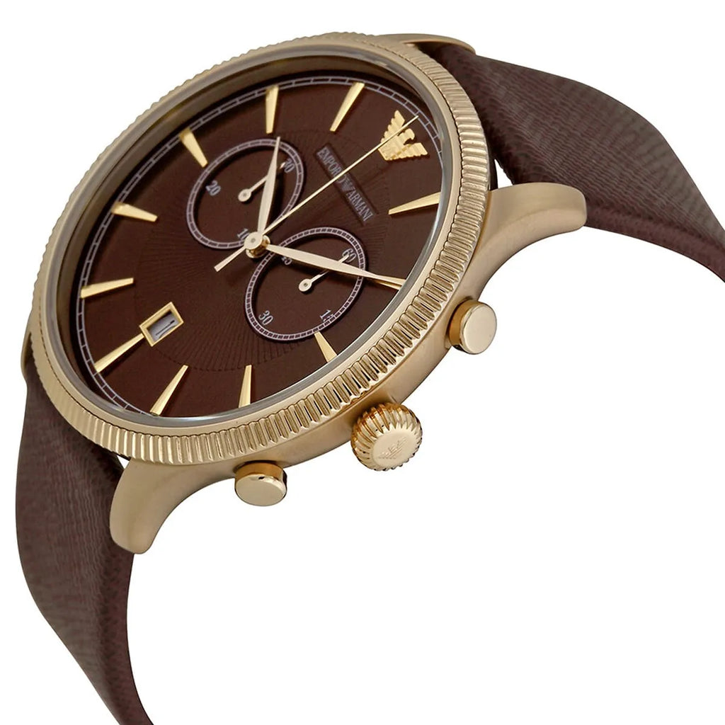 Emporio Armani Classic AR1793 Brown Dial Rose Gold Watch